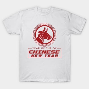 Year of The Ox Head Mascot T-Shirt